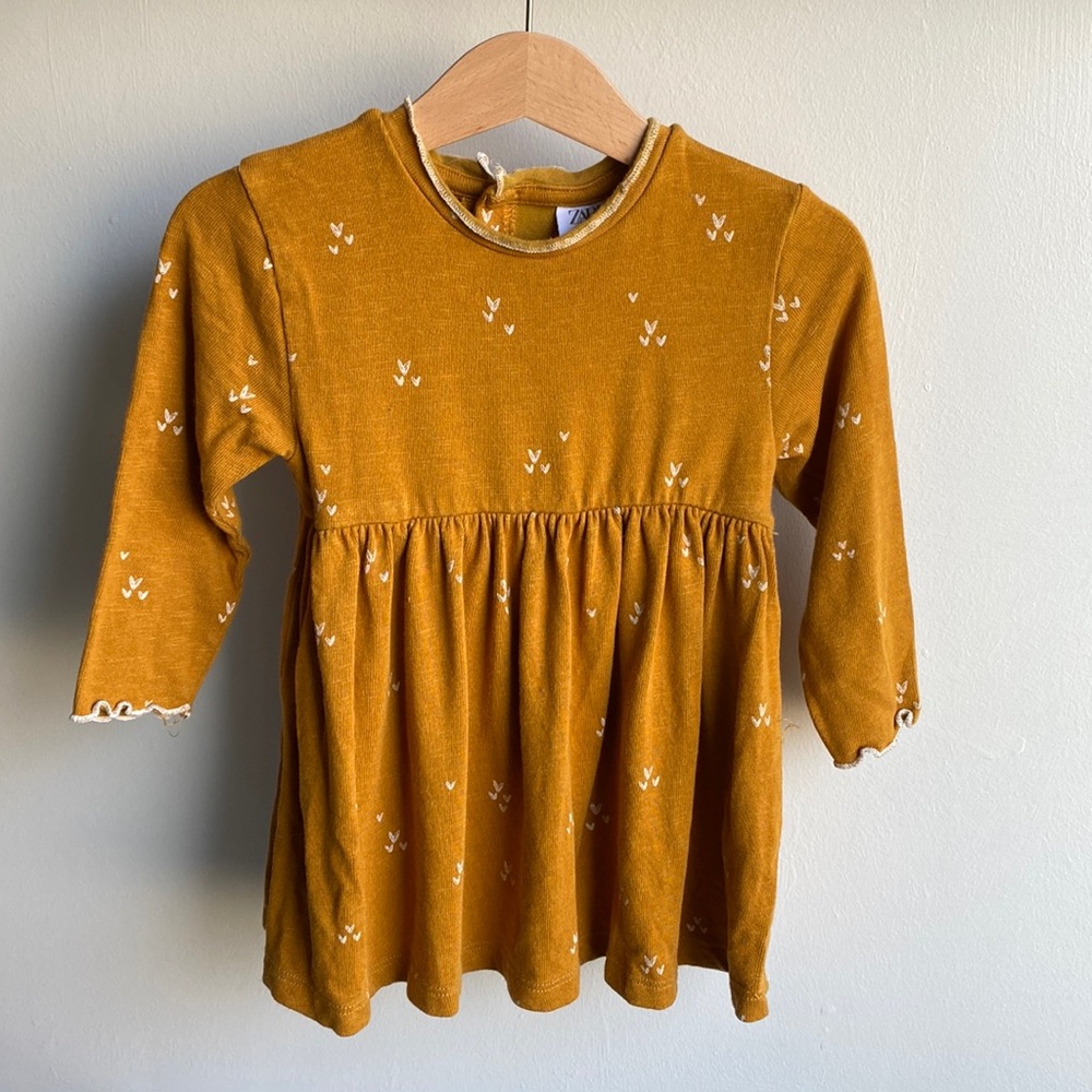 Zara baby yellow dress